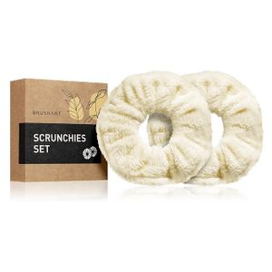 BrushArt Home Salon Towel scrunchie Hårsnoddar Cream (2 st) 2 st. female