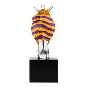 Badkvinna, lila/Gul H 13cm Kosta Boda