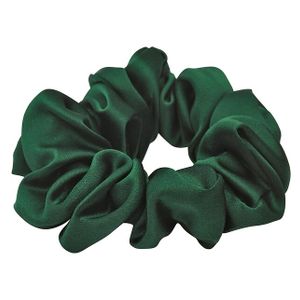 Lenoites Mulberry Silk Scrunchie Green
