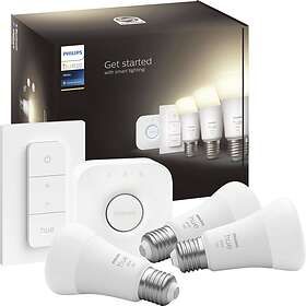 Philips Hue White LED Starter Pack E27 A60 2700K 1100lm 9,5W 3-pack