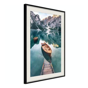 Artgeist Poster Affisch Boats In Dolomites [Poster] 20x30 A3-DRBPRP0598s_cr_pp