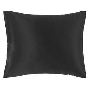 Lenoites Mulberry Silk Pillowcase Black 50 x 60 cm