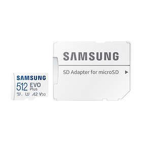 Samsung Evo Plus microSDXC MC512KA Class 10 UHS-I U3 V30 A2 512GB