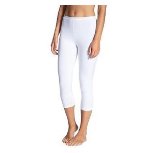 Calida Natural Comfort Capri Leggings Vit bomull Small Dam