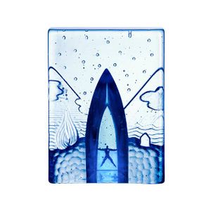 Kosta Boda Blues skulptur Four Elements