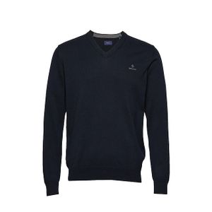 Gant Classic Cotton V-neck Sweater (Herr)