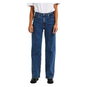 Selected SELECTED FEMME SLFALICE HW Wide Long MID BLU Jeans NOOS, Mellanblå denim, 27W / 32L