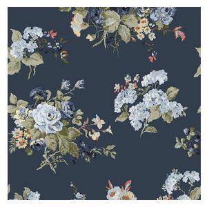 Laura Ashley Tapet Rosemore Midnight Seaspray Non Woven 1005 114898