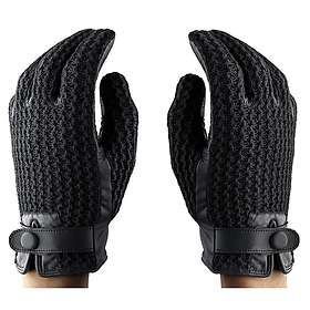 Mujjo Leather Crochet Touchscreen Glove (Unisex)