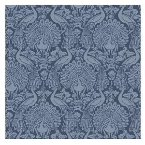 Laura Ashley Tapet Peacock Damask Dusky Seaspray Non Woven 114910