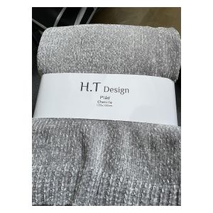 HT Design Chenille Pläd Grå (130x160cm)