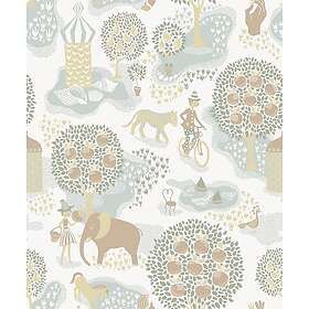 Littlephant Jardin de la vie White/Multi tapet 1532L
