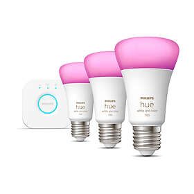 Philips Hue White and Colour Ambiance E27 Starter Kit 3-pack