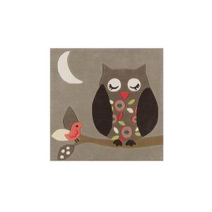 D-sign  Barnmatta Shilboy Meph Uggla 130x130 cm Matta Flerfärgad 51457133