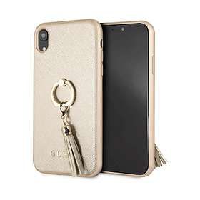 Guess Saffiano Hard Case with Ring Stand for iPhone XR