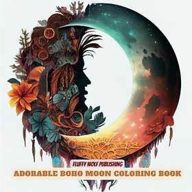 Coloring Book Adorable Boho Moon : Crescent Moon 50 Hand-Drawn Boho Moon Moon Lover Adult Relaxation Boho Moon ... Drawings to Calm Down, Re