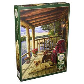 Cobble Hill Puzzles Cabin Porch 1000 Bitar