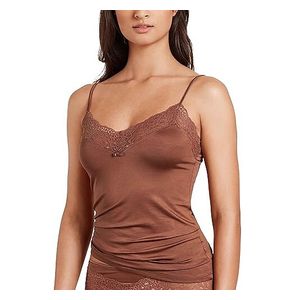 Calida Sensual Secrets undertröja för kvinnor, av viskos, bomull och elastan, starkt transparent, Ginger Bisquit, 36/38 SE