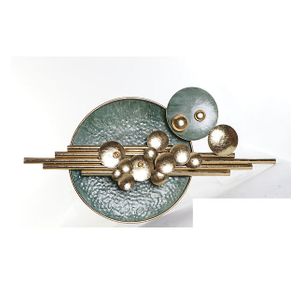 DKD Home Decor Väggdekoration Gyllene Metall Grön (118,7 x 10 64 cm)