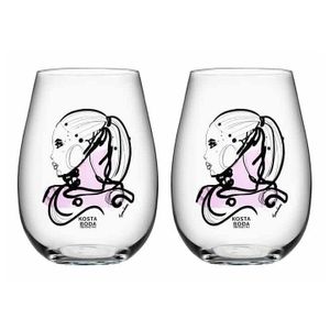 Kosta Boda All About You Love You Dricksglas 65cl 2-pack