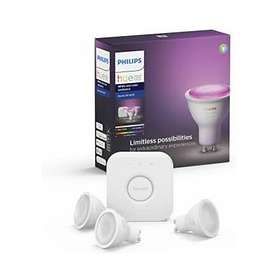 Philips Hue White and Color Ambiance BT Starter Kit GU10 5,7W 3-pack (Dimbar)