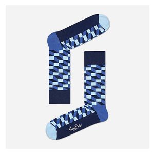 Happy Socks Strumpor Filled Optic Sock Men Blå Mönstrad (Herr)