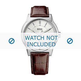 Hugo Boss klockarmband HB-202-1-14-2580-HB1512912 Krokodil läder Brun 22mm sömmar brun