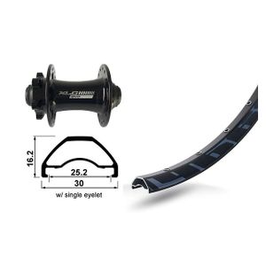 XLC Rodi Ready 25 Evo 29´´ 6b Disc Mtb Front Wheel Svart 15 x 100 mm