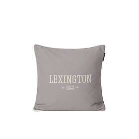 Lexington Logo Organic Cotton Twill kuddfodral 50x50 cm Vit-blå