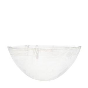 Orrefors Contrast skål, vit/vit, 350 mm