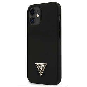 Apple Guess iPhone 12 mini Silikon Logo Svart GUHCP12SLSTMBK