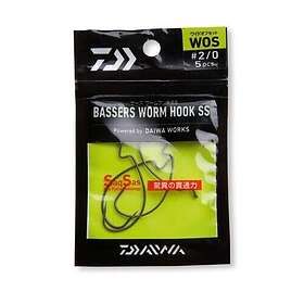 Daiwa Bassers Worm Wos Hook Svart 1/0 (6 pcs)