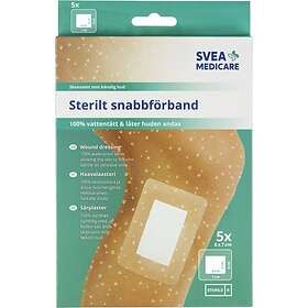 Medicare Svea Sterilt Snabbförband Vattentätt 6x7cm 5-pack