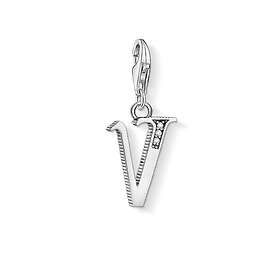 Thomas Sabo Letter V Pavé Pendant Berlock (Dam)