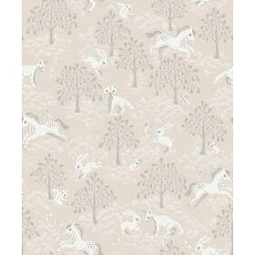 Littlephant Fairytale fox Dusty pink tapet 1476L