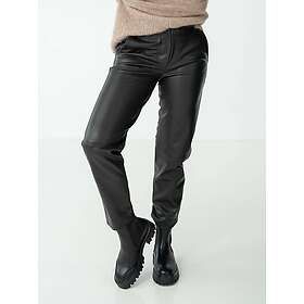 Selected Femme Marie Mid Waist Leather Pants (Dam)