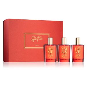 Teatro Fragranze Xmas Presentförpackning (Home sprej för rummet 50 ml + Xmas sprej för rummet 50 ml + Love sprej för rummet 50 ml)