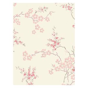 Laura Ashley Tapet Oriental Blossom Blush Non-woven Tapeter 10mx52 113388