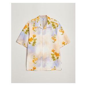 NN.07 Ole Short Sleeve Printed Cotton/Tencel Shirt (Herr)