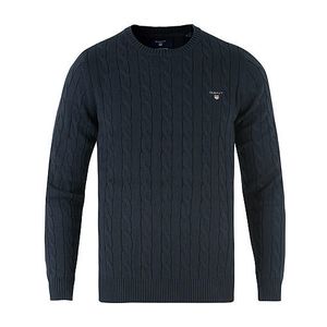 Gant Cotton Cable Crew Neck Sweater (Herr)